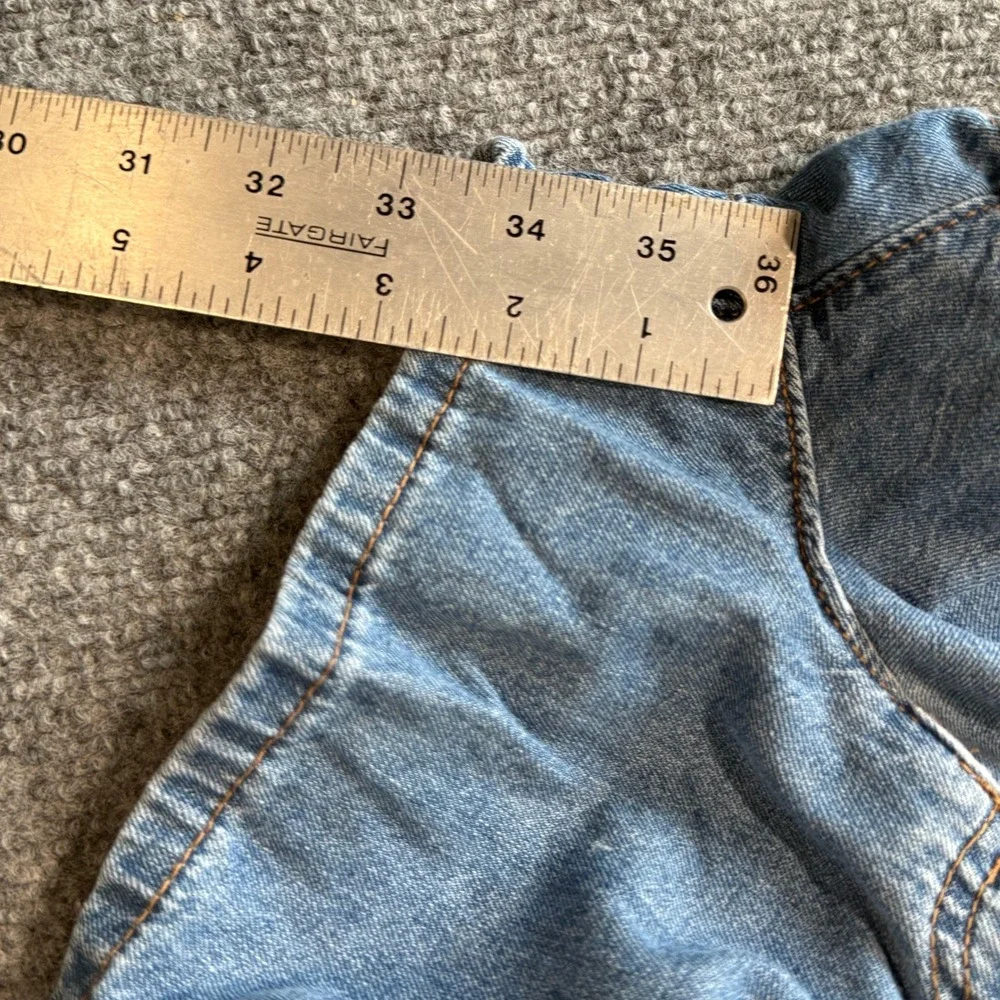 Indigo‎ Rein Women Light Wash Paperbag Waist Denim Shorts Blue Size 9/28 Pleated